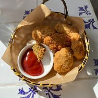 Soy nuggets  at Ramuna in Nara