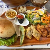 Burger plate  at Ramuna in Nara