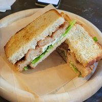 Soymeat cutlet sandwich #Veganuary at Ramuna in Nara