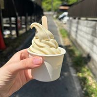 Soy milk ice cream (take out) at Ramuna in Nara