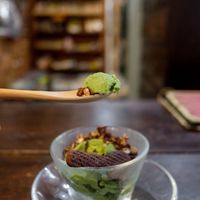 Matcha ice cream at Ramuna in Nara