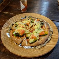 Vegan pizza at Ramuna in Nara