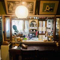 Open kitchen at Ramuna in Nara