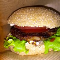 vegan burger  at Ramuna in Nara