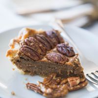 Pecan pie slices  at Barrow Coffee Roasters in Calgary