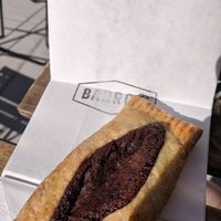 Chocolate hazelnut pastry at Barrow Coffee Roasters in Calgary