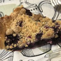 Blueberry pie at Irregardless Cafe in Raleigh