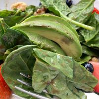Strawberry salad at Irregardless Cafe in Raleigh