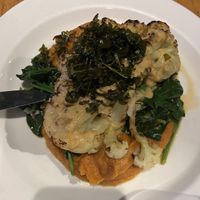 Cauliflower steak! 🤍🌱  at Irregardless Cafe in Raleigh