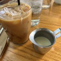 cold brew with oat milkk  at Irregardless Cafe in Raleigh