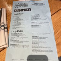 Regular menu  at Irregardless Cafe in Raleigh