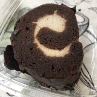 Dark chocolate roll  at Irregardless Cafe in Raleigh