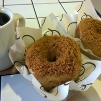Biscoff biscuit glaze donut at Proven Goods Co in Newcastle Upon Tyne