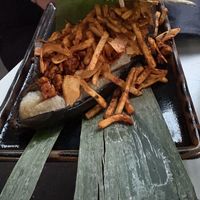 Fried Banana with tempeh  at LE:EN in Utrecht