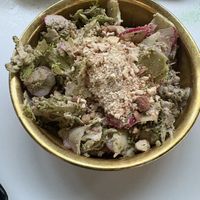 Cold broccoli salad  at LE:EN in Utrecht