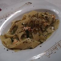Vegan zuccini tagliatelle with truffle sauce at Ristorante Gourmet in Elche
