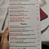 Vegan menu (photo 2 of 2) at Ristorante Gourmet in Elche