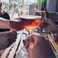 They have a big choice of local wines at Backblech in Neustadt An Der Donau