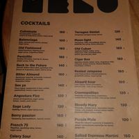 Bar drinks. Uses easy foam instead of egg where applicable at Dom in Kyiv