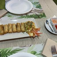 Vegetable spring rolls  at Niu Cafe in Tenerife