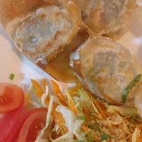 Veg Dumplings at Niu Cafe in Tenerife