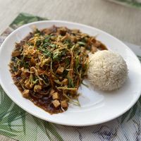 vegetable and tofu pad ka prao thai style   at Niu Cafe in Tenerife