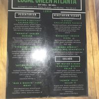 Menu at Local Green Atlanta  in Atlanta