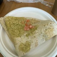 “Cheesy” veggie crepe   at Dulce Crepes in Fairfax