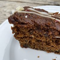 Vegan date and ginger loaf  at Potager Garden Café in Falmouth
