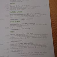 All beers and wine is vegan at Potager Garden Café in Falmouth