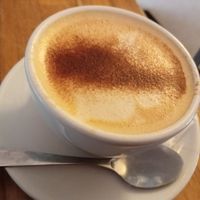 vanilla chai (soy milk) at Café Wohnraum in Cologne