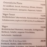 2 vegan breakfast plates at Café Wohnraum in Cologne