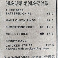 Deep fried foods are cooked in separate oil at The Burger Haus in North Hobart