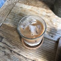 Iced soy coffee   at Balance Deli in Frankfurt