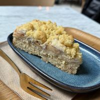 Vegan apple pie  at Balance Deli in Frankfurt