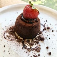 Lava cake  at Eat Well Restaurant in Dubai