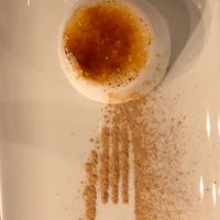 flan de coco  at Escafandra in Madrid