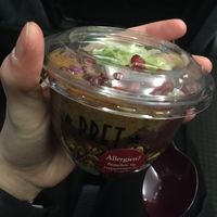Açaí and almond butter bowl at Pret A Manger in Berlin
