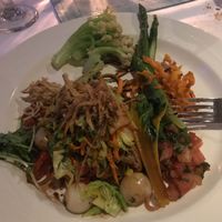 Vegan noodle chefs choice at Arborvine in Blue Hill