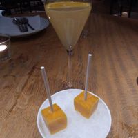 Mango ice cream at Restaurant Cepes in Otterlo