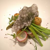 Smoked potatoes at Restaurant Cepes in Otterlo