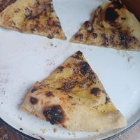Garlic flatbread with olive tapenade at IV10 Cafe Bar Deli in Fortrose