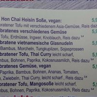 Speisekarte Teil 2 at Li Linh in Dresden