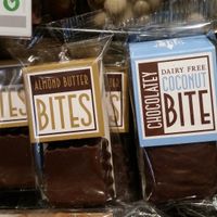 Almond butter bites and coconut bounty at Pret A Manger - Central Square in Cardiff