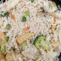 Vegetable fried rice with tofu (no egg)  at House of Hunan in Annapolis