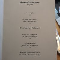 Veganes Sechsgangmenü - Vorbestellung erforderlich at NaturPurHotel in Meerfeld