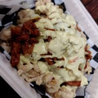 Loaded Gouda Mac at V-Grits and Chimera Brewing in Louisville