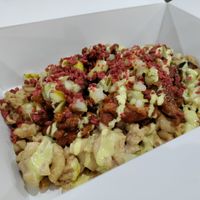 Loaded mac n cheese at V-Grits and Chimera Brewing in Louisville