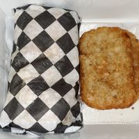 Breakfast Curitiba with hash browns  at V-Grits and Chimera Brewing in Louisville