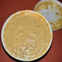 Pumpkin curry. Delicious but only had one piece of tofu in it  at V-Grits and Chimera Brewing in Louisville